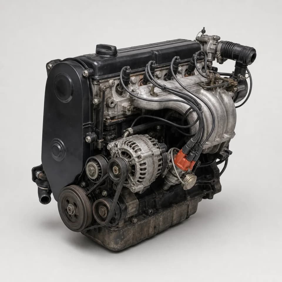 Representación visual del motor 1.8 8V